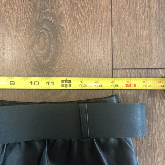 NWT Zara Belted Faux Leather Skirt Size L - Picture 13 of 13